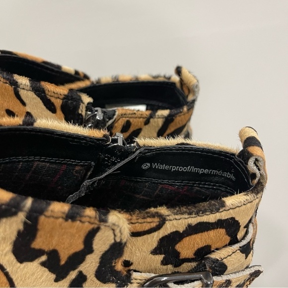 Blondo Tami Waterproof Moto Bootie Leopard Print Size 8.5 - Picture 8 of 12